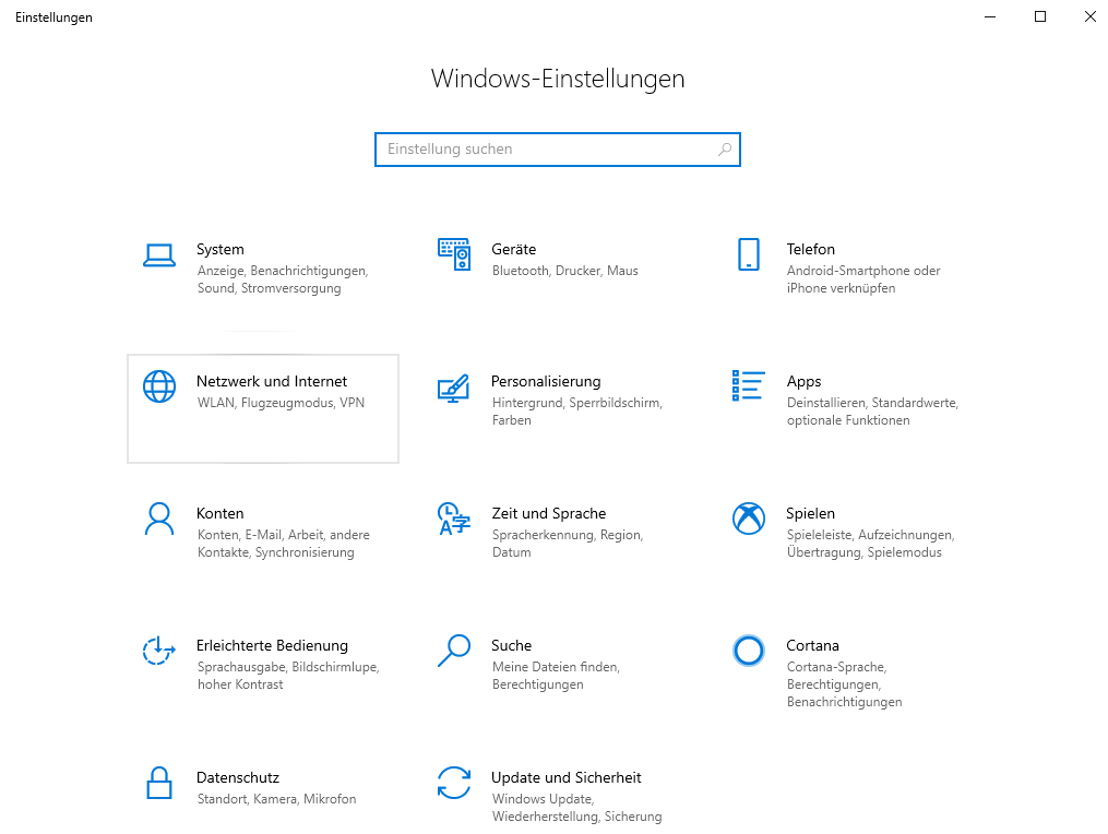 Schritt 2 zum Einrichte des Windows 10 IPsec L2TP VPN Client