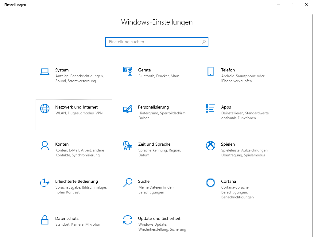 Schritt 2 zum Einrichte des Windows 10 IPsec L2TP VPN Client