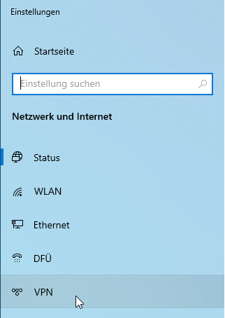 Netzwerk- und Interneteinstellungen