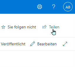 OneDrive Teilen